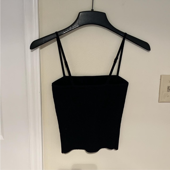 Babaton Black Ribbed Camisole Top - Picture 2 of 5